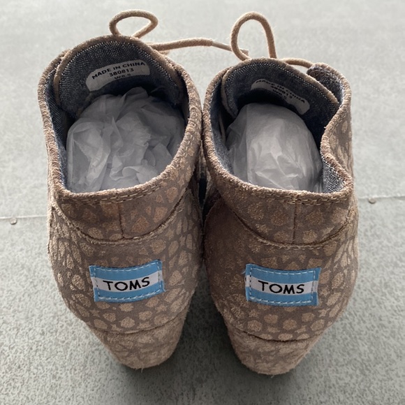 EUC TOMS Moroccan Wedge Booties / Size 8.5 - Picture 2 of 8